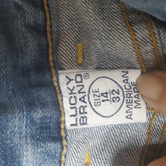 LUCKY BRAND DUNGAREES JEANS 👖 - Picture 6 of 10